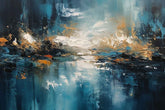 Abstract canvas painting wall décor Minimalist Floral landscape colorful